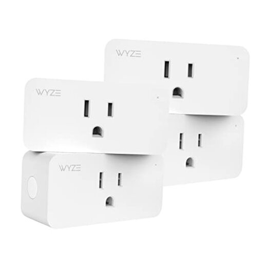 Plug, 2.4GHz WiFi Smart Plug, Compatible with Alexa, Google Four-Pack