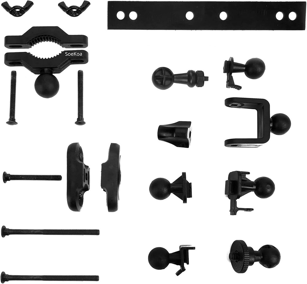 Dash Cam Mirror Mount with 16 Adjustable Joints for Enhanced Visibility