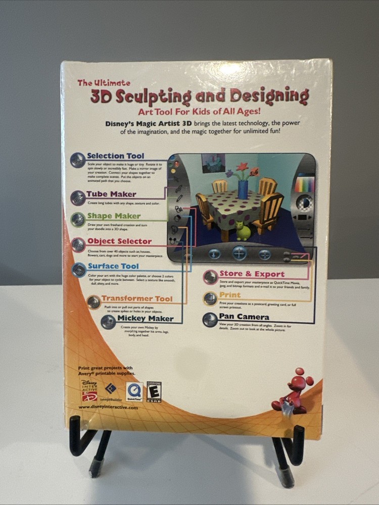 Disney Creativity / Magic Artist 3D / 3D Sculpt And design / Software