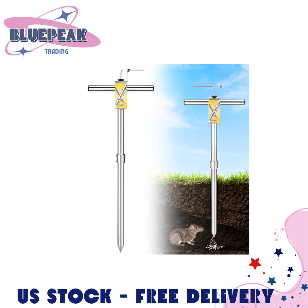 Gopher & Mole Bait Applicator, Stainless Steel Gopher/Mole/Vole Killer