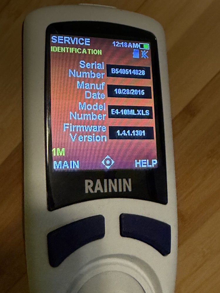 Rainin E4 Electronic Pipette LTS E4-10MLXLS Low Cycles