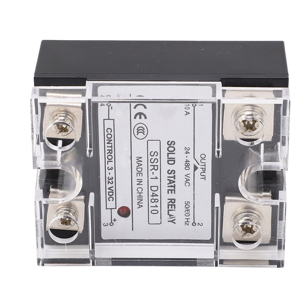 10A Solid State Relay DC Control Semiconductor Relay Module 24-480VAC Part