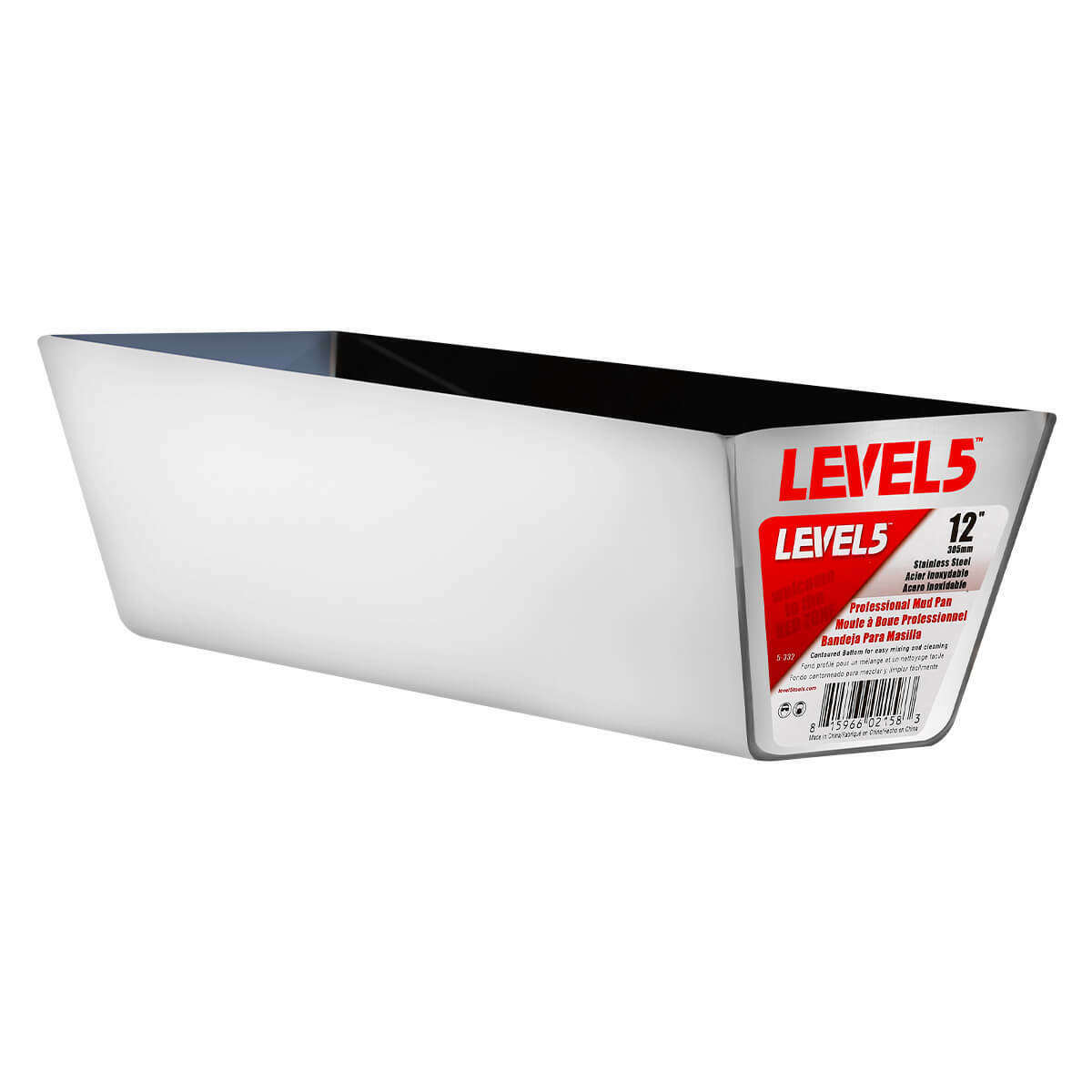 LEVEL5 Drywall Finishing Tool Set 5 Pieces | STAINLESS STEEL | 5-600