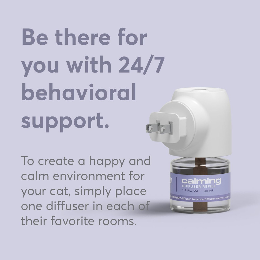 Cat Calming Diffuser Refills – Long-Lasting 30-Day Formula, Cat Pheromones Calmi