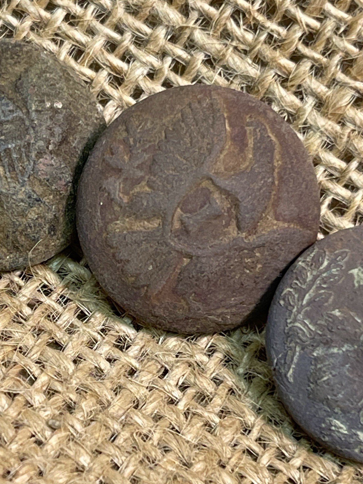 Three Dug Civil War General Service Eagle Coat Buttons Dug At Pickett’s Mill Ga