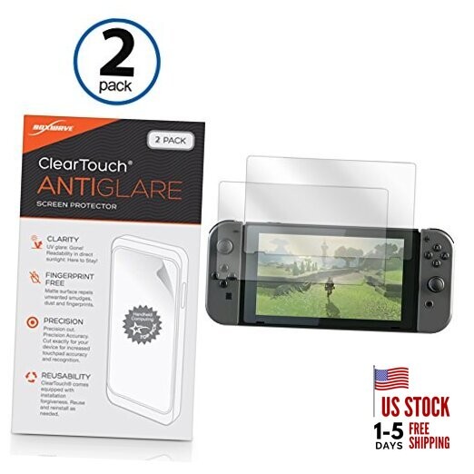 BoxWave Screen Protector Compatible with Nintendo Switch - ClearTouch Anti