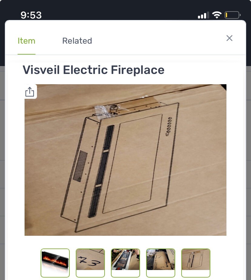 Visveli Electric Fireplace