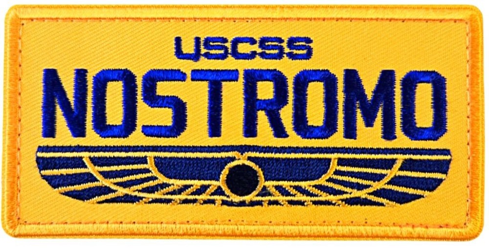 USCSS Nostromo Crew Wings Embroidered Patch | 2PC HOOK BACKING 4"x2"