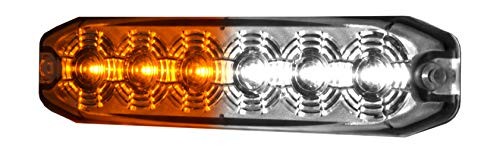 H22897051 Mini LED Lighthead Flashing Pattern (), 1 Pack Amber/White