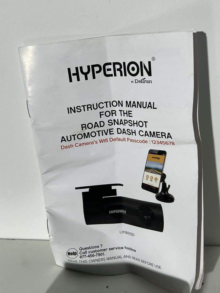 DELTRAN HYPERION Road Snapshot Dash Camera Crash Detection Instant Capture