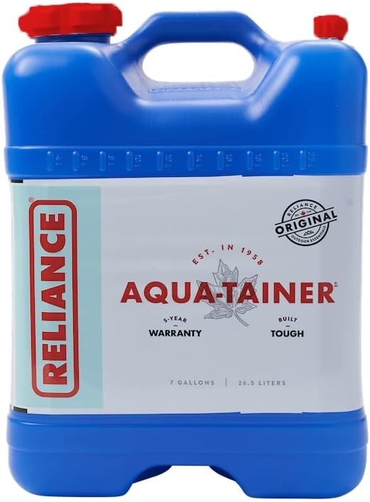 7 Gallon Camping Water Storage Container Carrier Jug Plastic Jerry Can Stackable