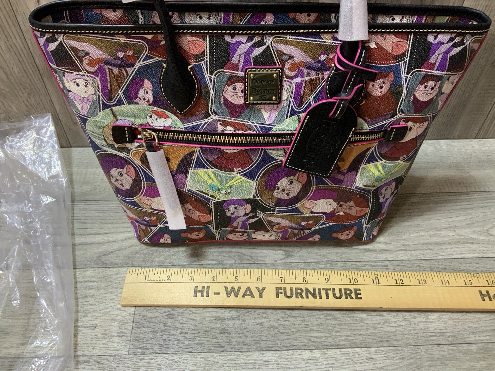 Dooney & Bourke Disney The Rescuers Tote Bag Purse NWT