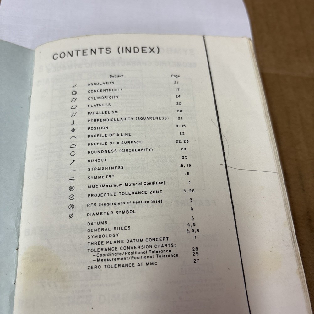 geometric dimensioning and tolerancing Guide 1973