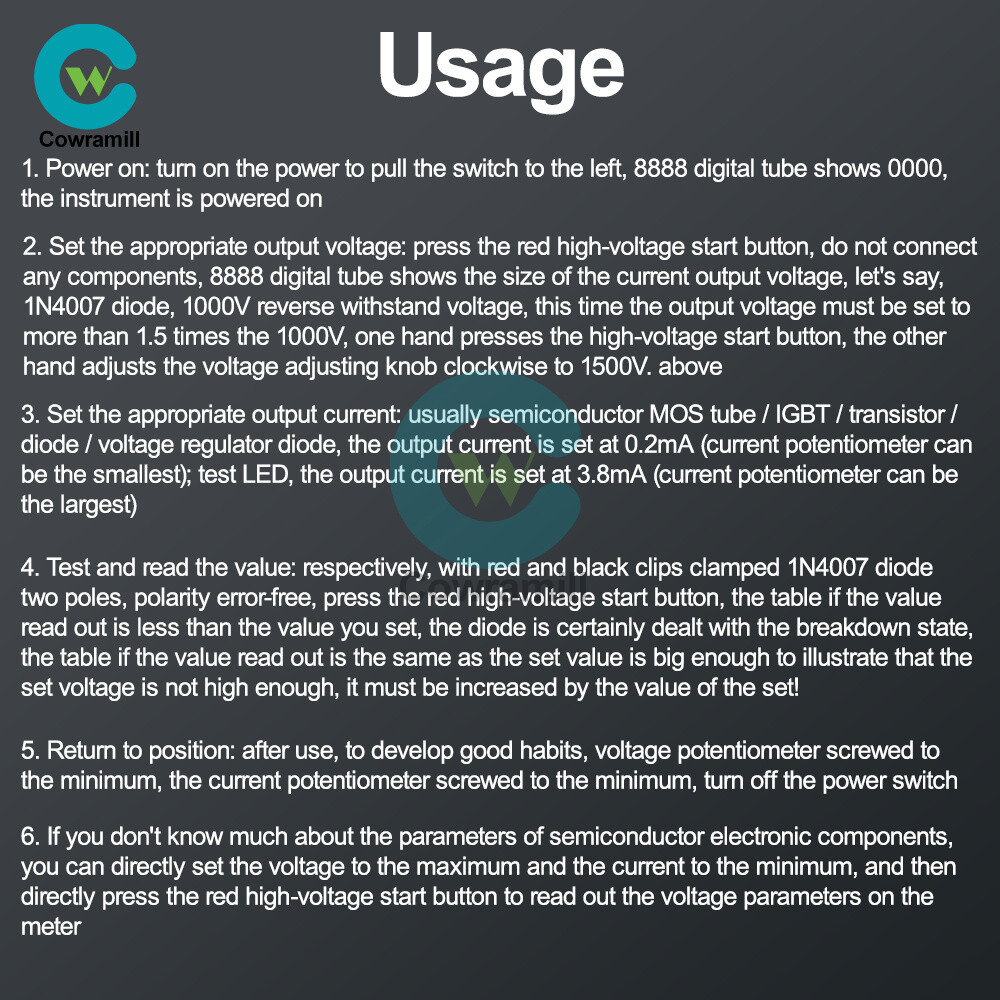 Transistor Tester IGBT MOS Diode Triode Resistance Capacitance Voltage Tester