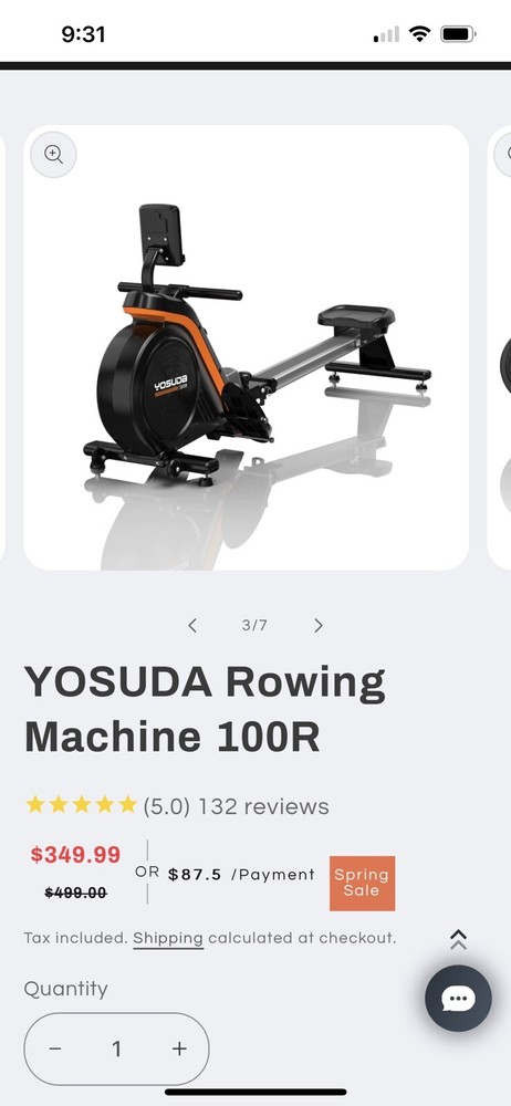 Yosuda rowing machine