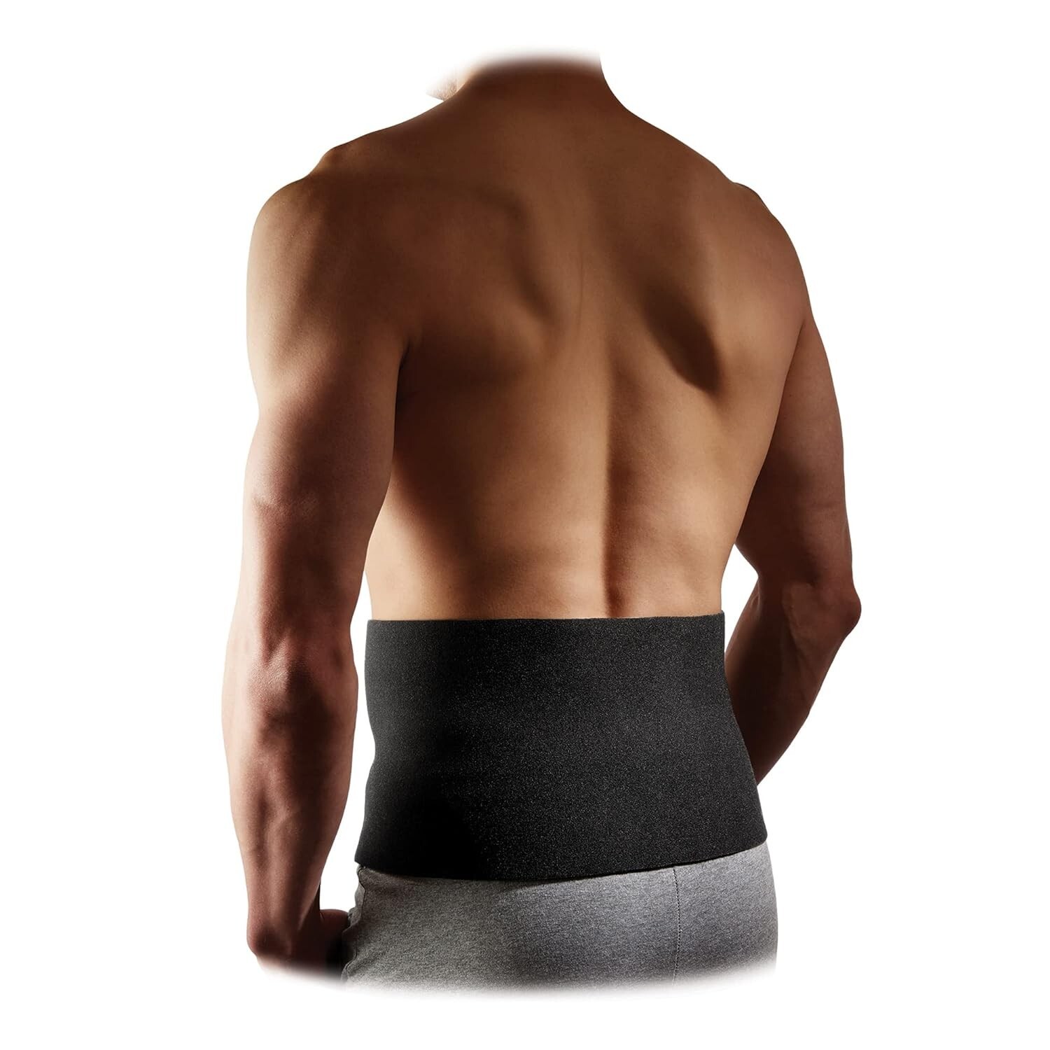 McDavid Waist Trimmer Belt for Men, Sweat Band & Back Support for Workouts Black