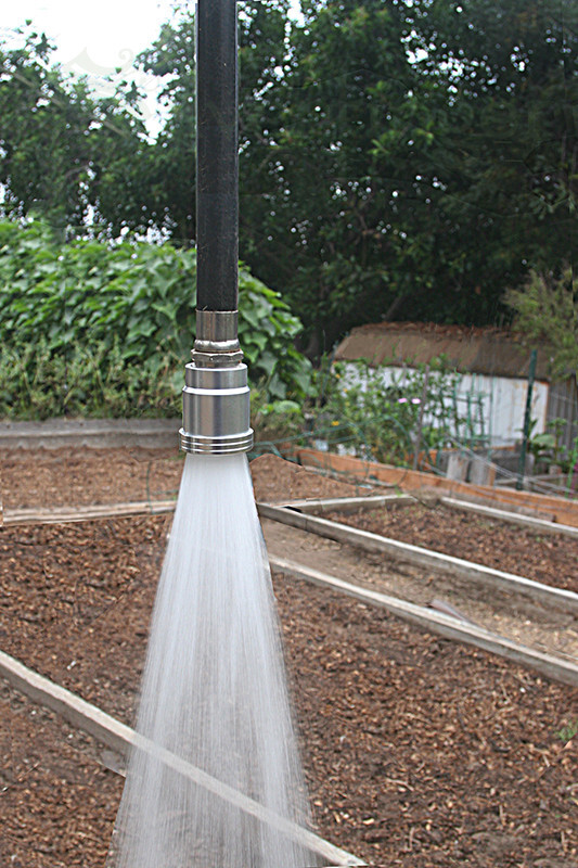 SPRAY HEAD Garden Hose Irrigation Watering Attachment Aluminum Metal Sprayer