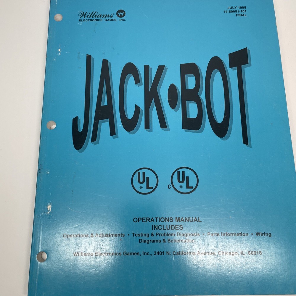 JACKBOT (WILLIAMS) OPERATIONS MANUAL - ORIGINAL
