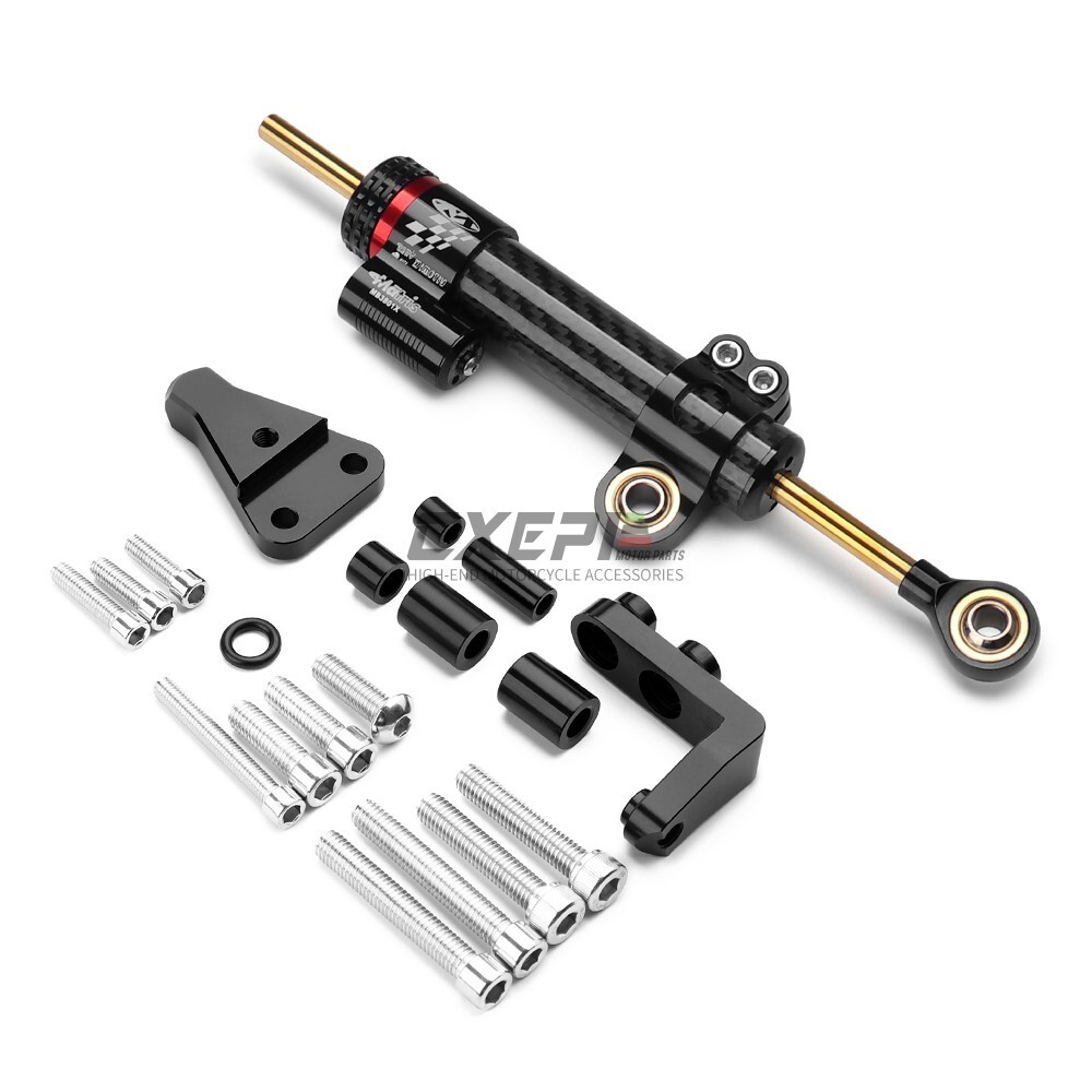Short Carbon Fiber Steering Damper Bracket For Aprilia RS660 2021 2022 2023