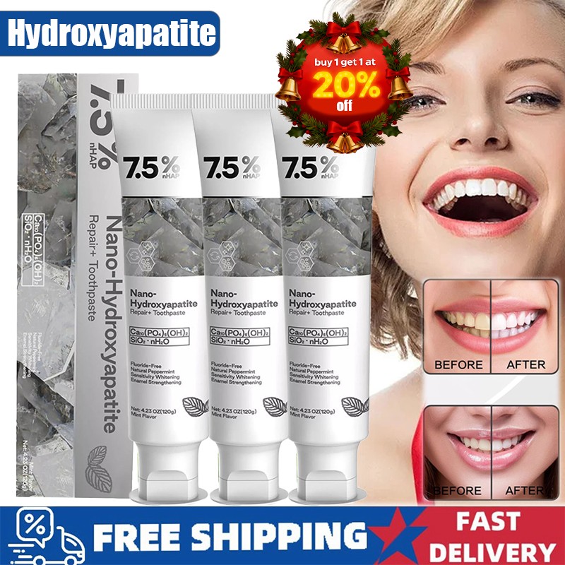7.5% Hap Nano-Hydroxyapatite Toothpaste Remove Deep Clean For Sensitive Teeth