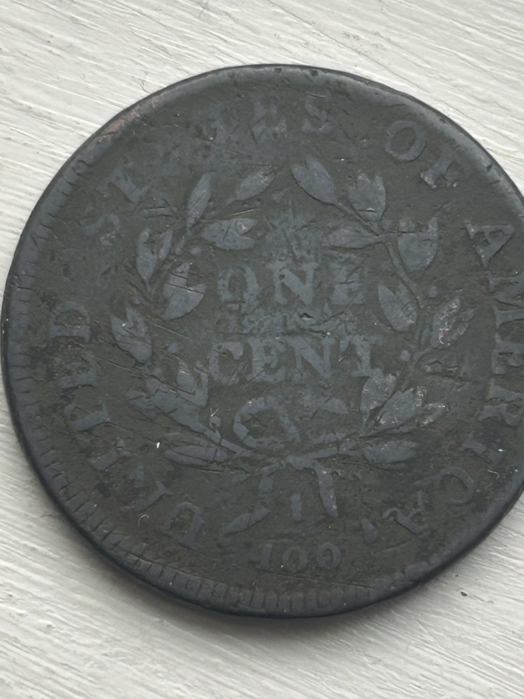 1798 draped bust large cent Fine