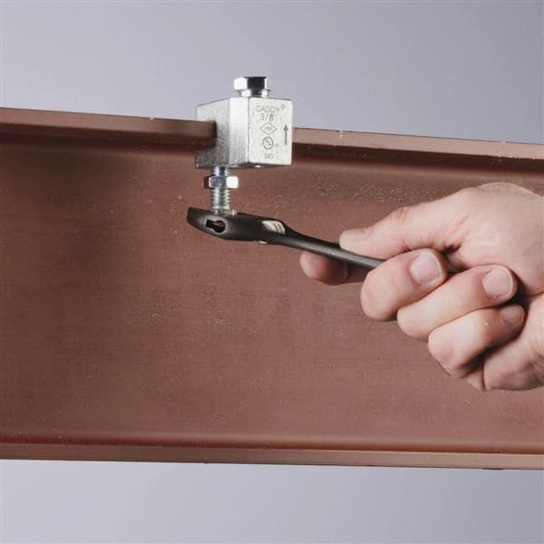Nvent Caddy Crlb37eg Threaded Rod Hanger, Malleable Iron Electro Galvanized