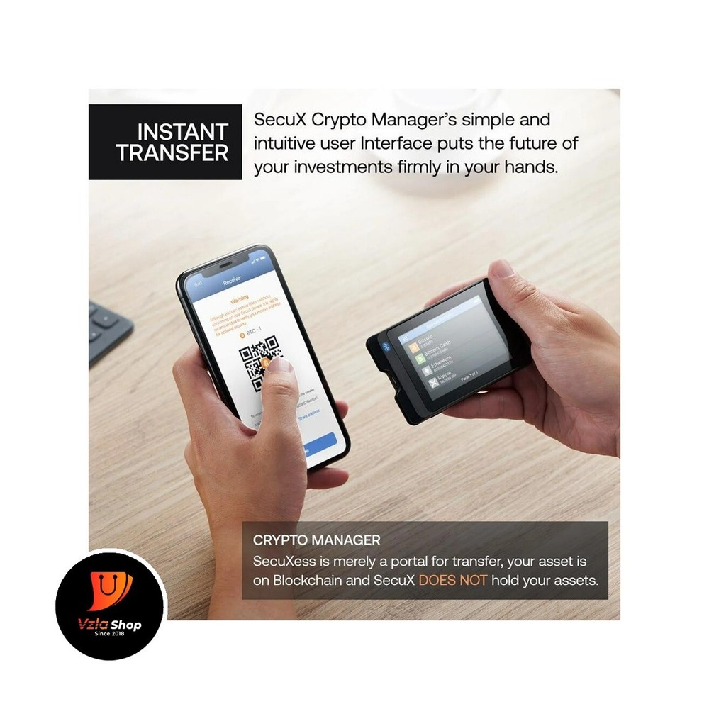 SecuX W20 Secure Touchscreen Crypto Hardware Wallet with Bluetooth (OPEN BOX)