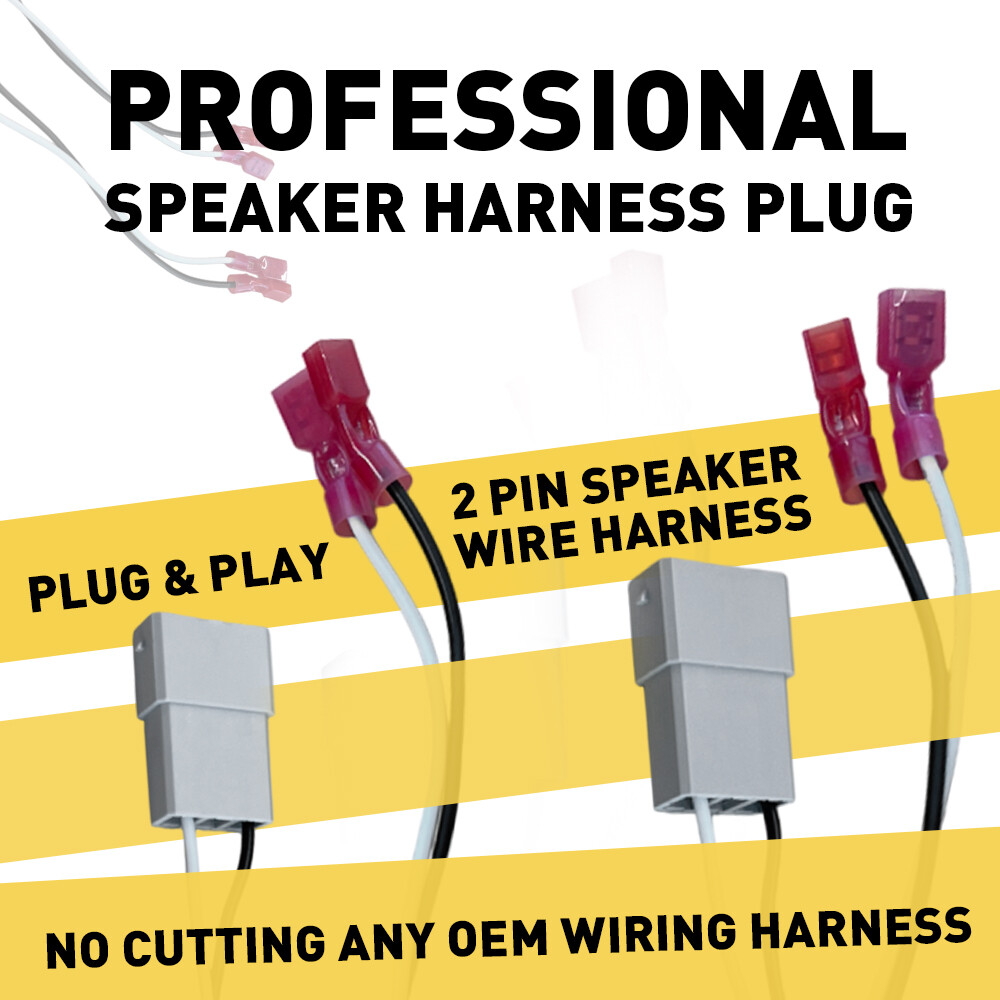 2pcs Fit HONDA CRZ (2011-2016) Door Speaker Upgrade 6.5" Spacer Harness Adapter