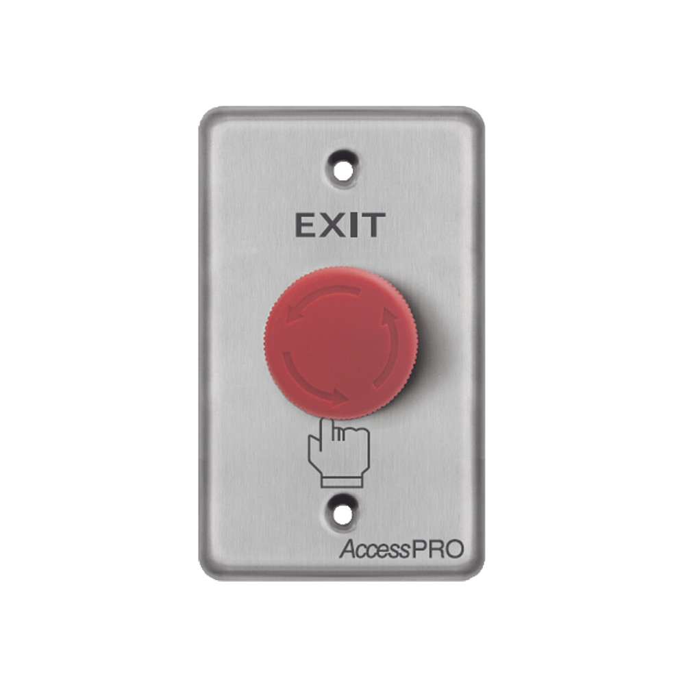 Emergency Red Exit Button Stop Button Aluminum Security Access Control APBSEMC