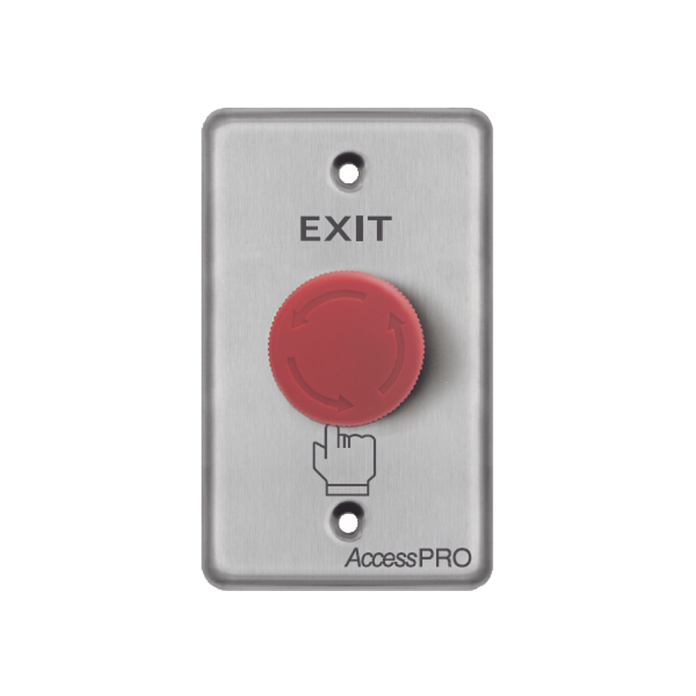 Emergency Red Exit Button Stop Button Aluminum Security Access Control APBSEMC