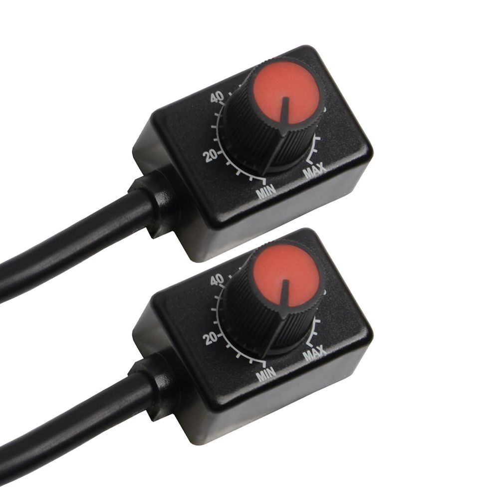 2x DC 0/1-10V Knob LED Dimmer Mini Controller Rotary Switch For Light Lamp C609