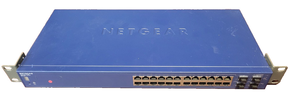 NetGear ProSafe GS724TS V1H1 24-Ports Stackable Smart Switch Tested Reset #73