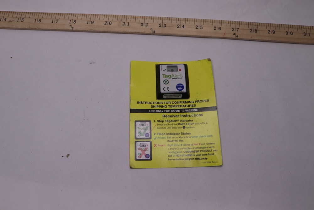 Tag Alert Sensitech Electronic Temperature Indicator