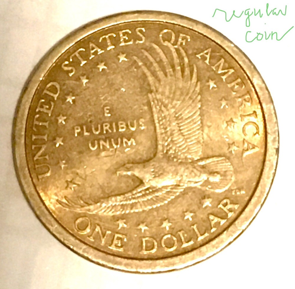 2000 P Sacagawea dollar With The right Eye Error.