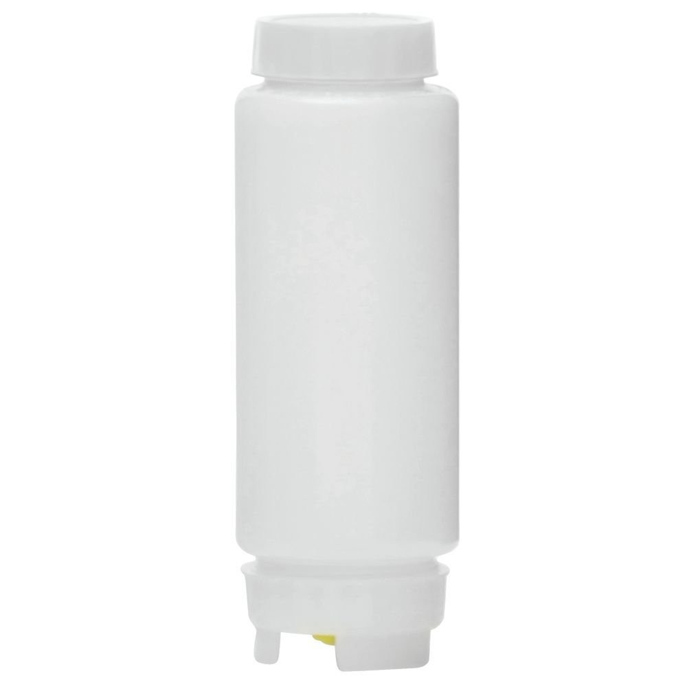 12 oz White Plastic FIFO Bottle