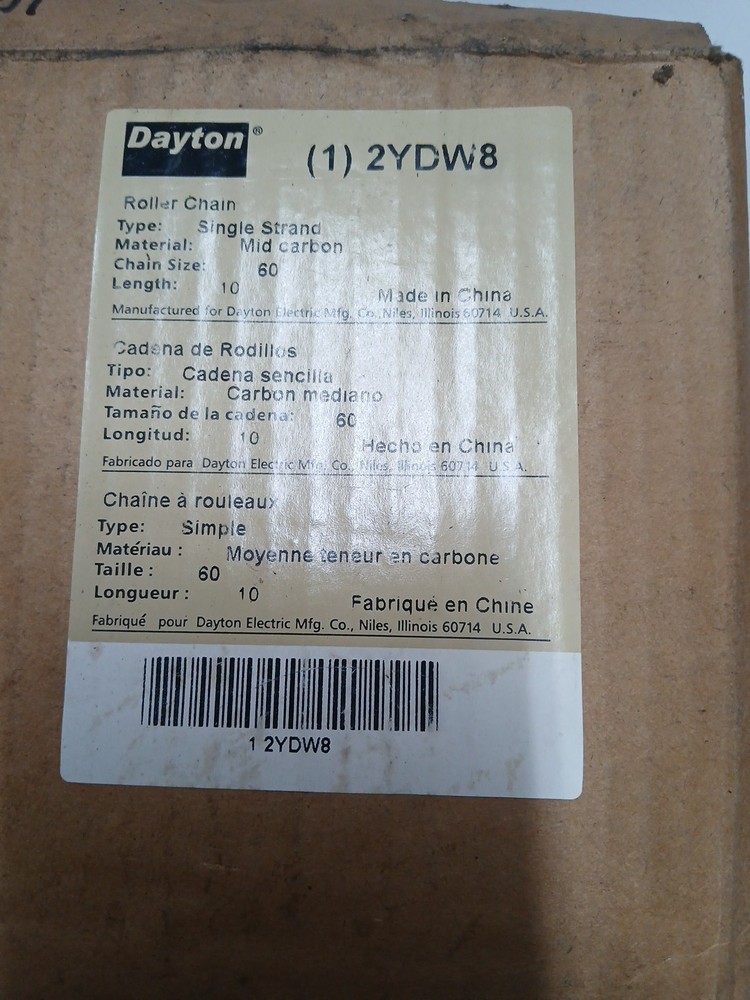 Dayton 2Ydw8 Roller Chain