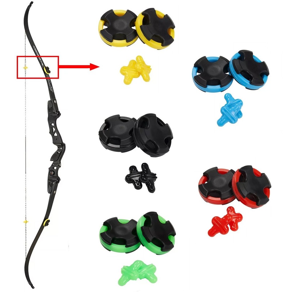 1 Set Archery Recurve Bow Limbs Stabilizer, String Stabilizer Silencer Dampener