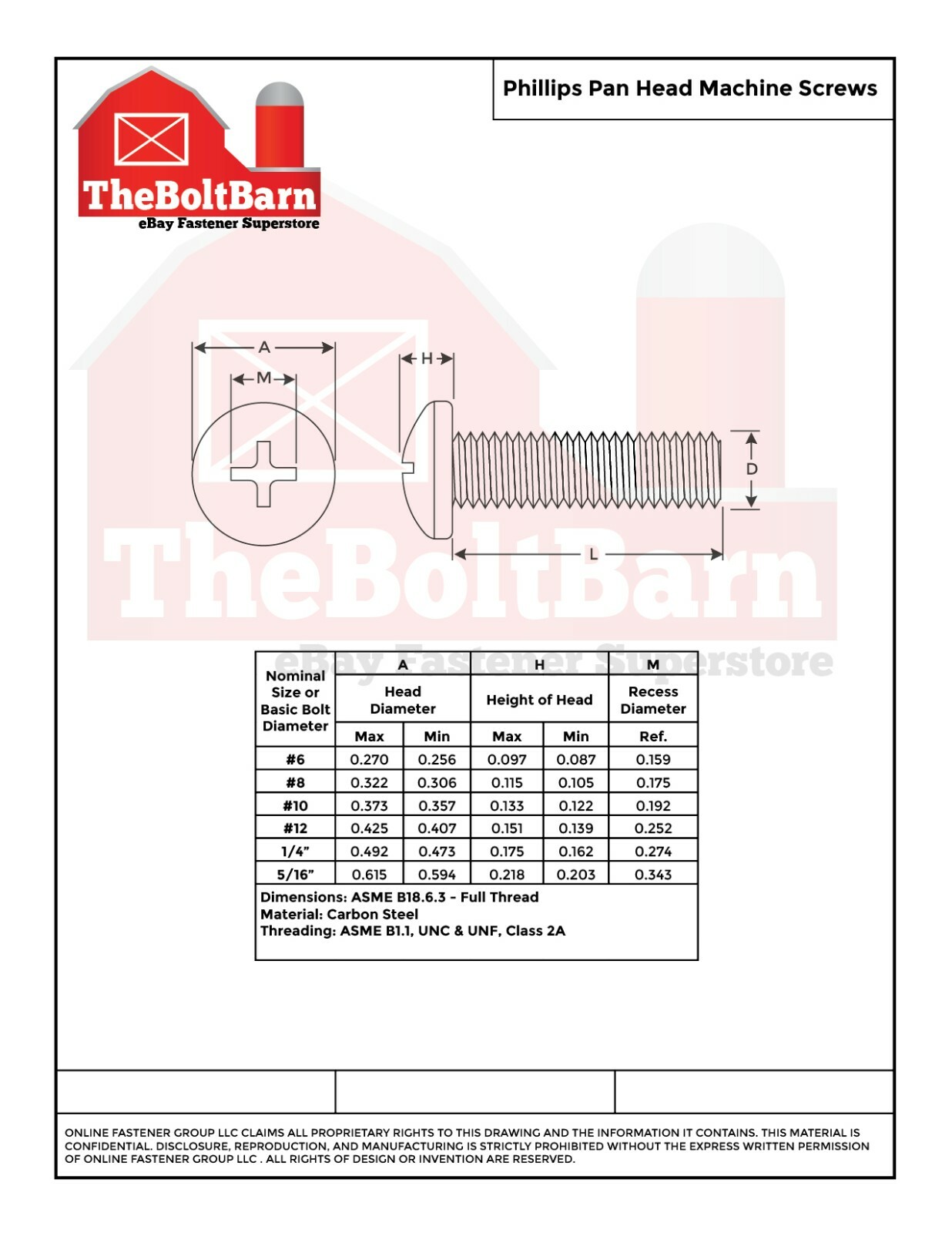 #6-32 Phillips Pan Head Machine Screws Bolts Zinc Coarse (Pick Length & Qty)