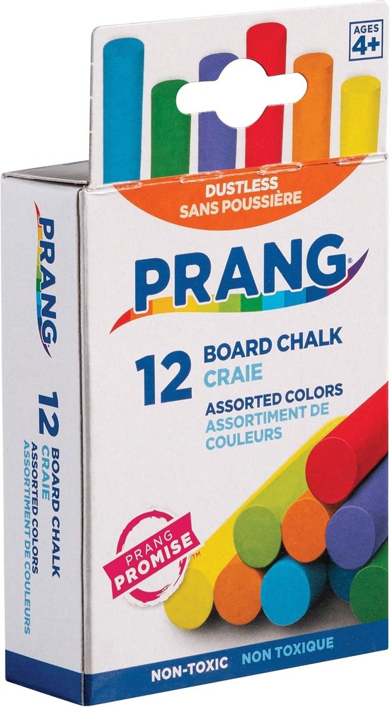 Prang Chalk – Classic Assorted Colors, 12 Sticks