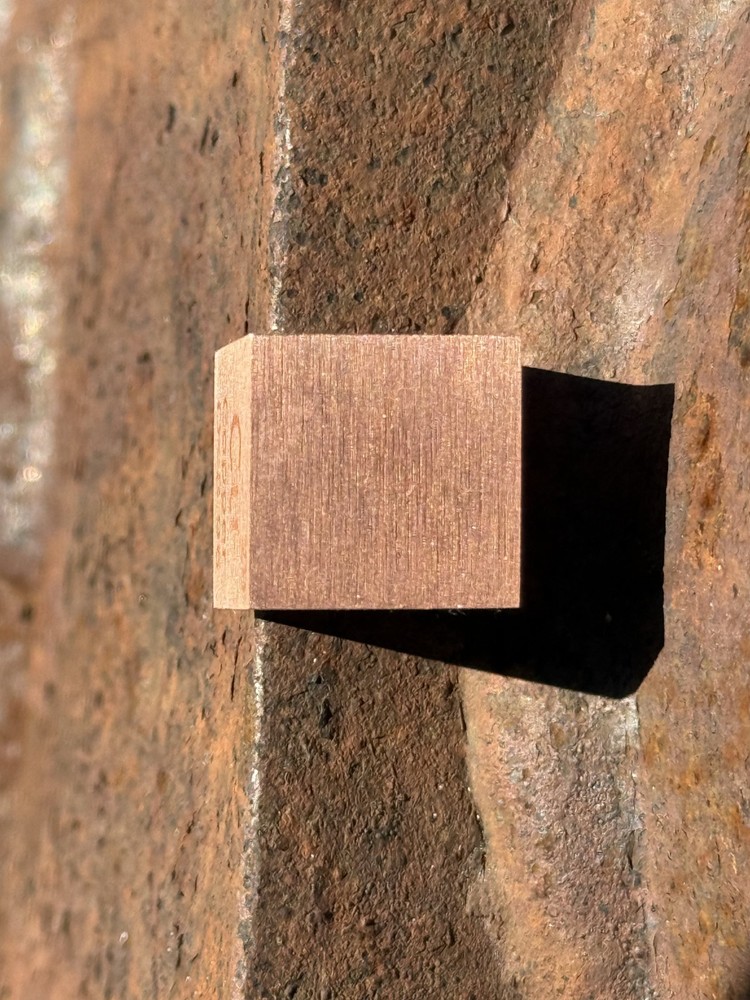 16mm Solid Copper Cube 36.7g | 1.18 Troy oz .999 Copper Element Cube