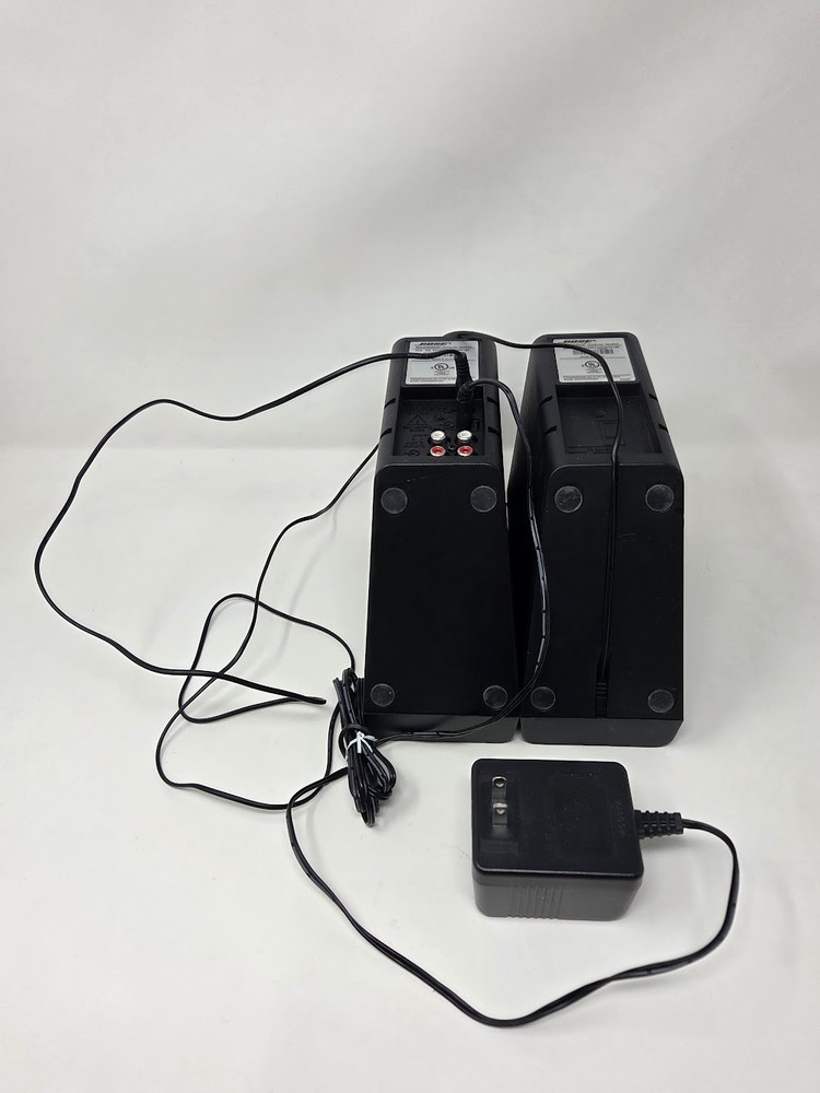 Bose MediaMate Computer Speakers Pair Black Stereo Audio System