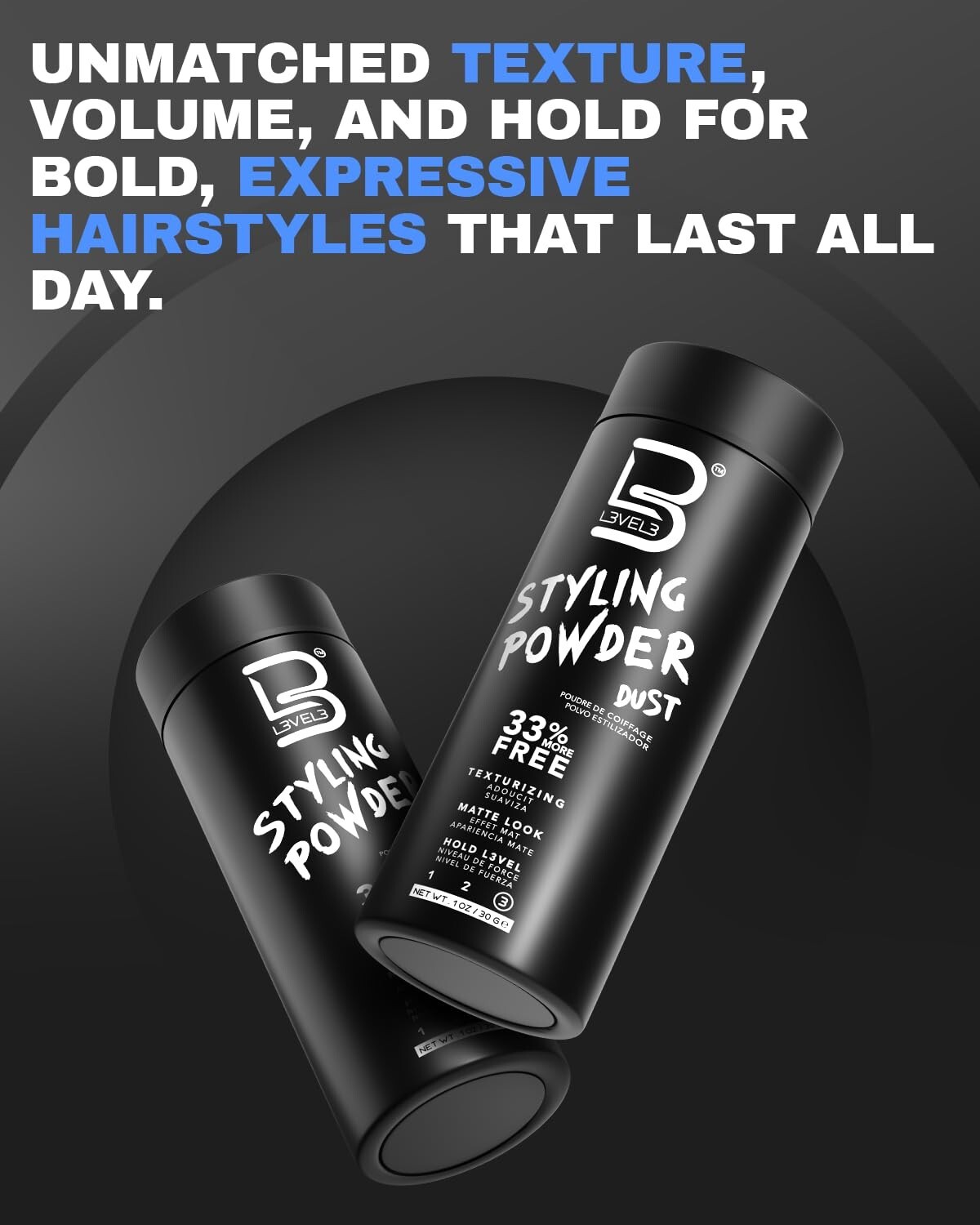 L3VEL3 Styling Powder Dust /Texturizing/Matte Look/Hold Level 3