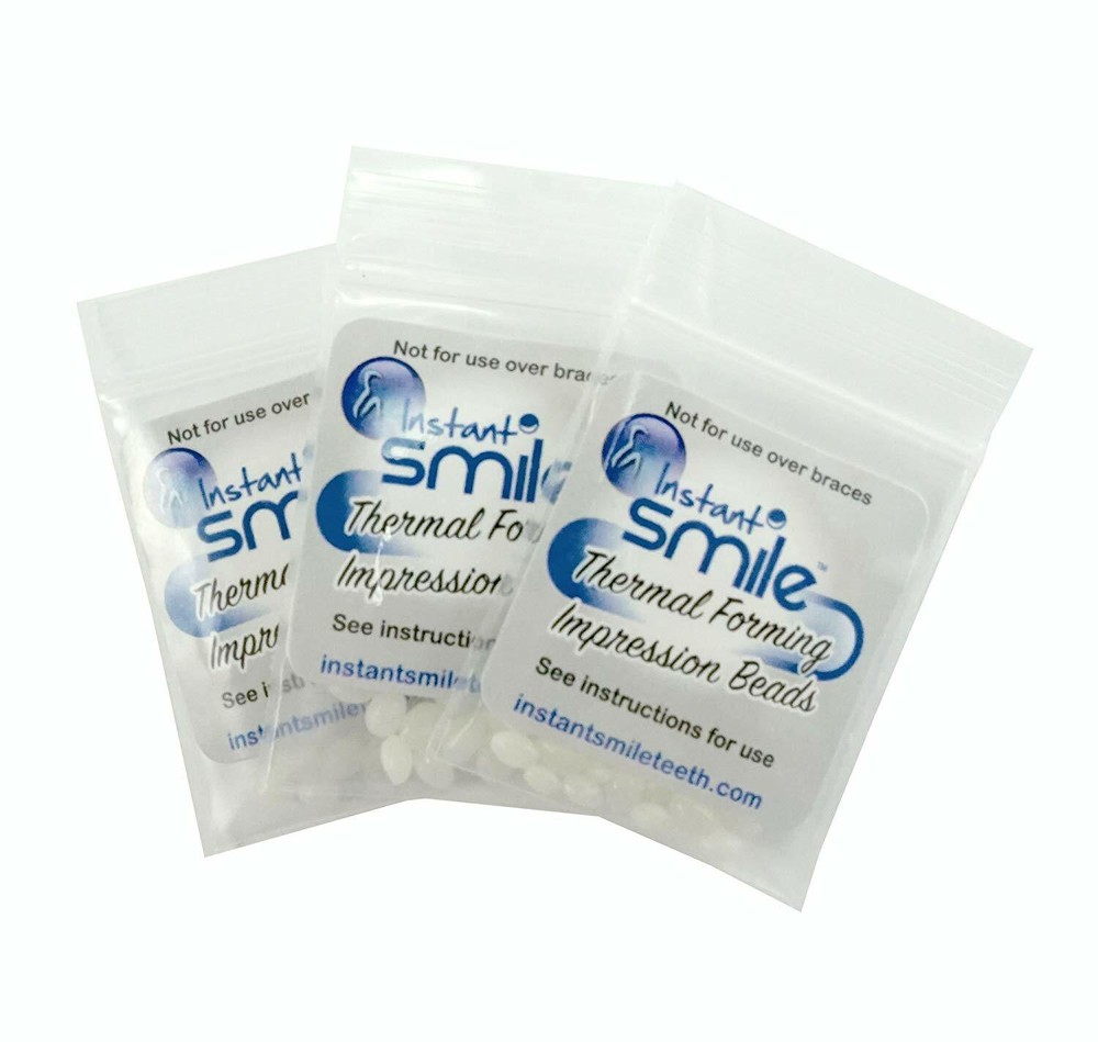 Thermal Fitting Beads, Fix Missing and Broken Teeth, Instant Smile –Pack 3