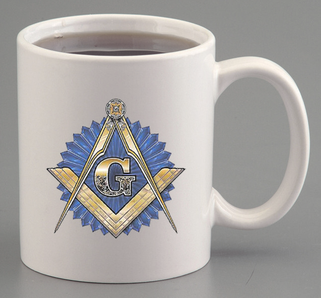 Masonic Emblem Ceramic Mug (MAS-MUG)