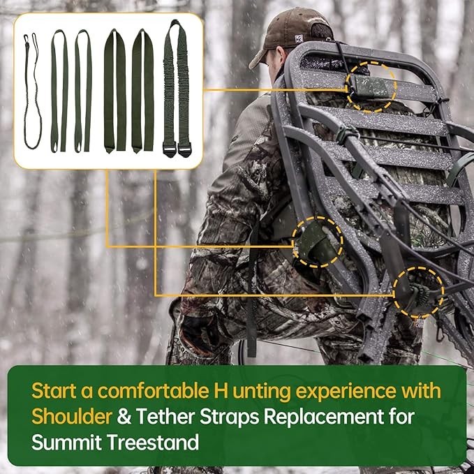 Shoulder & Tether Straps for Summit Treestands Climbing Stands Backpack Straps