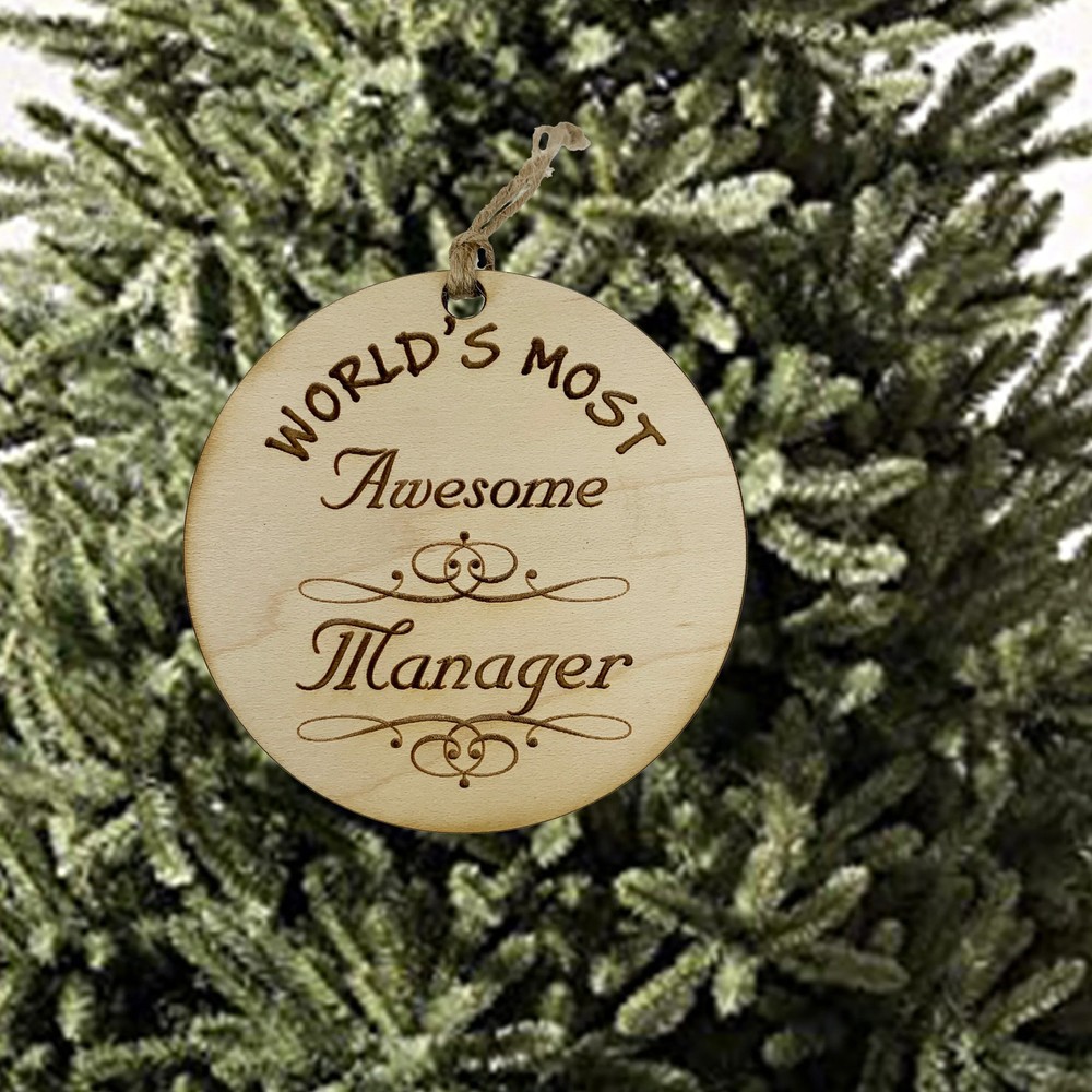 Worlds most Awesome Manager - Ornament