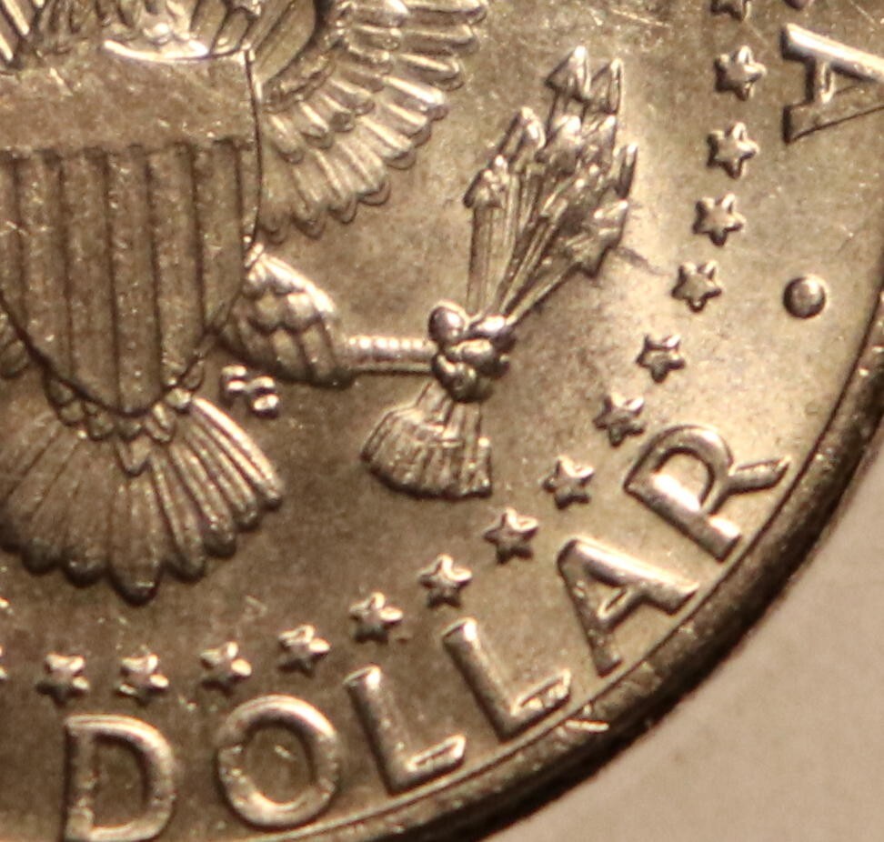 1991-P Kennedy Half Dollar Dramatic Reverse Doubling