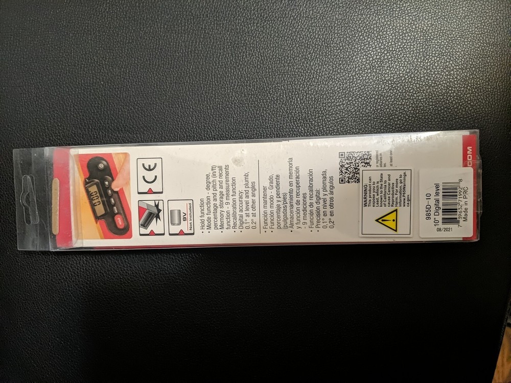 10 in. Digiman Digital Level