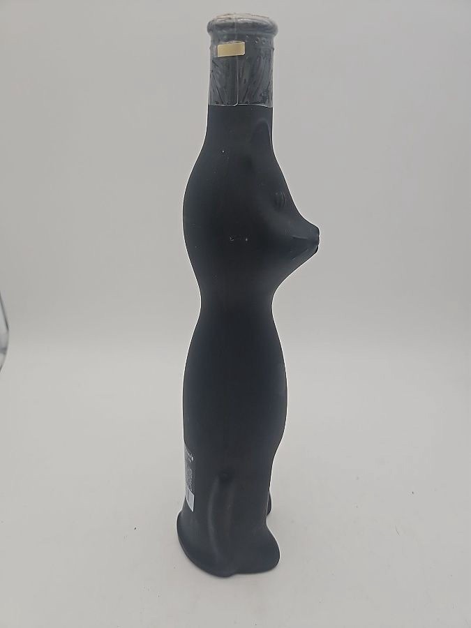Empty Black Cat Wine Bottle Mosel Riesling Bottle 13" 2010