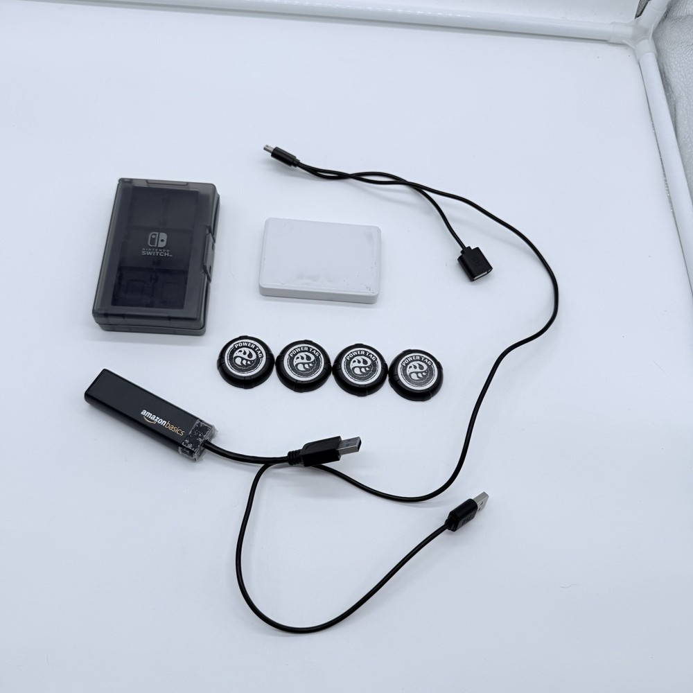 Nintendo Switch Accessory Lot Case Power Tag NFC Ethernet USB Bundle